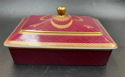 NEIMAN MARCUS CERAMIC PLAYING CARD BOX DISH - MADE IN JAPAN - EUC -FREE SHIPPING - Image 1 of 4