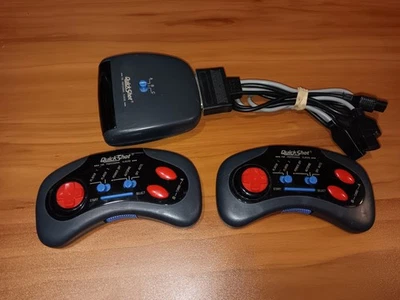 QUICKSHOT QS-127 Receiver & 2 Wireless Controllers ATARI NES Sega MSX Fast Ship! - Image 1 of 4