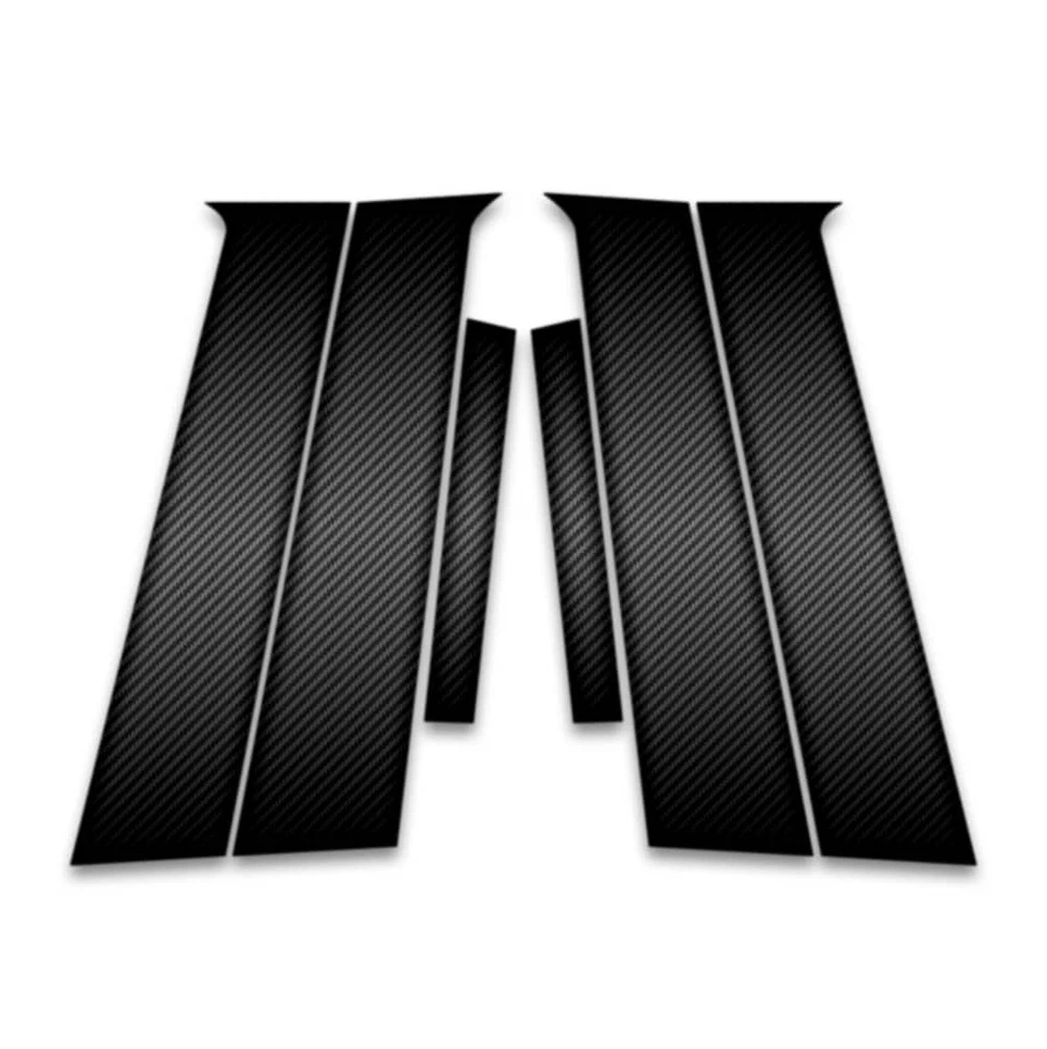 6pc Carbon Fiber Pillar Post Covers for 2004-2008 Mitsubishi Galant Foto 1 de 1