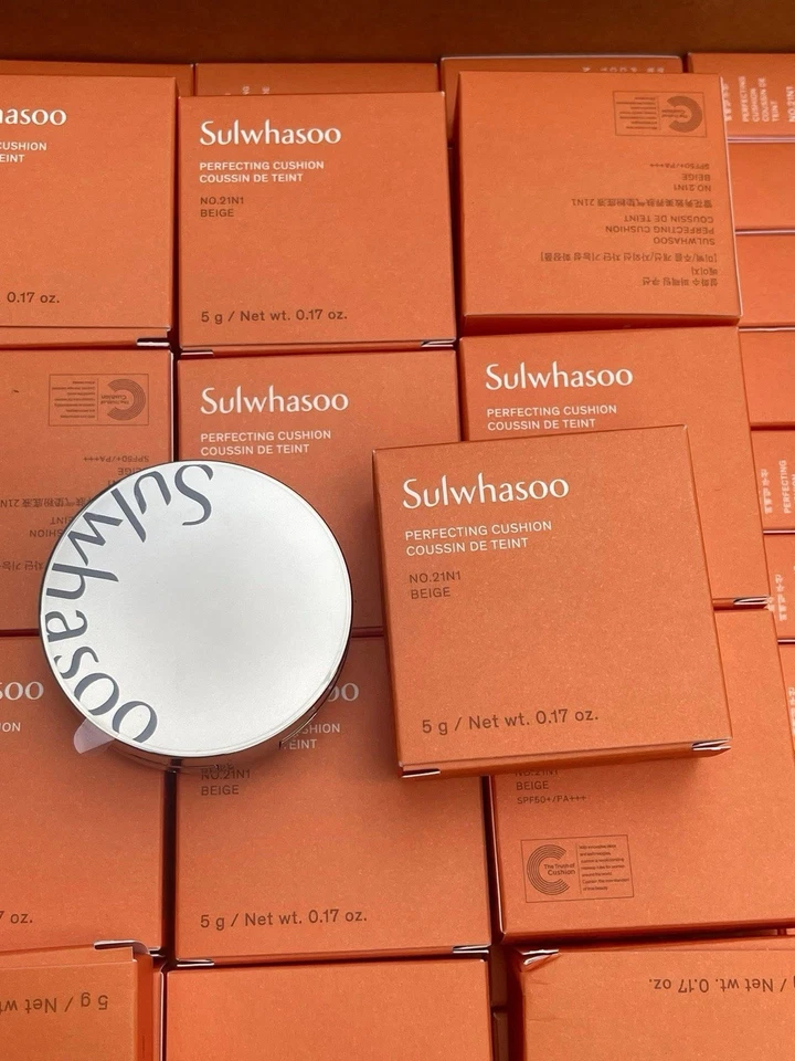 Sulwhasoo Perfecting Cushion 5g No.21N1 Beige Broad Spectrum SPF 50 Sunscreen