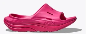 HOKA One One Ora Recovery Slides 3 Mens Size  10 Comfy Sandals Pink Yarrow - Picture 1 of 4
