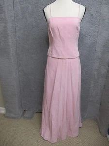 Ann Taylor Shirt Rock Set Damen 2 & 4 Rosa Leinen Maxi Tank Top Rock Set Formell - Bild 1 von 21