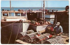 1955 Cape Cod Falmouth Hgts MA LOBSTER FISHERMAN Boats - Picture 1 of 2