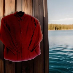 M.E. SPORT Shirt Red Check Long Sleeve Mens L - Picture 1 of 11