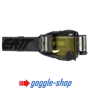 LEATT VELOCITY 6.5 ROLL-OFF MOTOCROSS MX BRILLE - GRAPHEN/GELB DURCHSICHTIGE LINSE - Bild 1 von 4