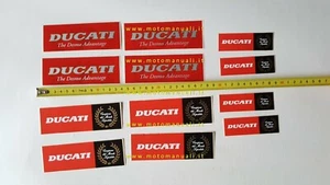 Ducati lotto 12 adesivi pubblicitari originali anni '90 factory stickers - Picture 1 of 1