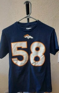 Camiseta Majestic Denver Broncos Von Miller Nº 58 Azul Para Hombre Mediana - Imagen 1 de 3