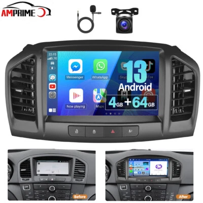 AMPRIME Für Opel Insignia 2008-2012 Android 15 8-Core 4+64GB Autoradio WiFi BT GPS NAVI