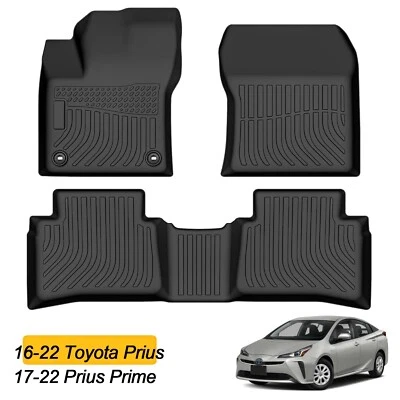 Alfombrillas para Toyota Prius 17-22 Prius Prime 16-22 todo tipo de clima calidad OEM TPE Foto 1 de 4