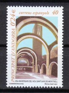 Andorra Spanish 2001 MNH Mi 282 Sc 273 Chapel of the Virgin of Meritxell ** - Picture 1 of 1