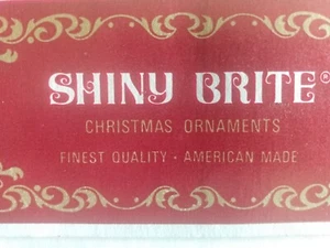 Poloron filato raso lucido Brite palla di Natale oro ornamenti infrangibili stirfoam USA - Foto 1 di 12
