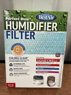 Фильтр увлажнитель BestAir D13 Perfect синий - упаковка 2 шт. (Honeywell HCM-525) - Изображение 1 из 4