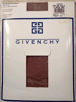 Givenchy Hosiery Body Smoothers Support Leg Sheer to Waist Taupe Greige Size A - Image 1 of 4