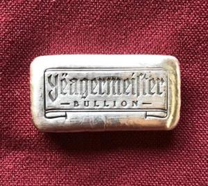 1 oz Hand Poured 999 Silver Bullion Bar "Yeagermeister Bullion" by YPS - Picture 1 of 6