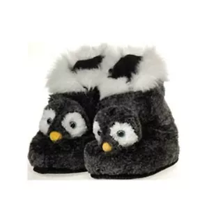 Botines Zapatilla Interior Niños, Acogedoras Zapatillas de Felpa Pingüino Difuso Suelas Antideslizantes - Imagen 1 de 12