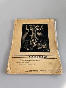 Leica A through M4 Service instructions camera Repair Manual Romney - Picture 1 of 3