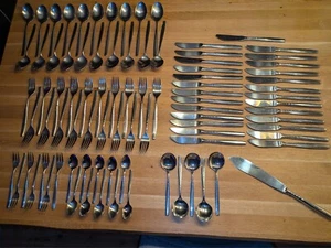 Besteck WMF Cromargan London 89 Teile, Messer, Gabeln, Löffel, einzeln abzugeben - Bild 1 von 7