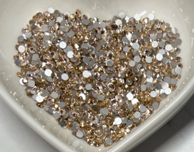 SEDA MELOCOTÓN 2,4 mm 8ss IHC cristales estelares austriacos A293 estrás plano 144 Foto 1 de 4