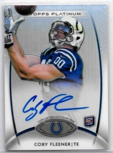 Autógrafo de novato Coby Fleener 2012 Topps certificado platino - Imagen 1 de 1