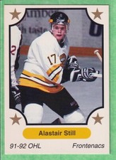1991-92 7th Inning Sketch OHL #230 Alastair Still Kingston Frontenacs Pre Rookie