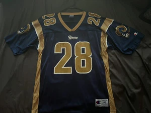 Reebok St. Louis Rams Marshall Faulk Jersey Size M NFL On Field - Picture 1 of 3