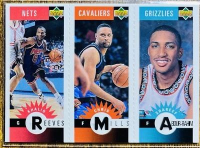 1996-97 Collector's Choice #M144/M105/M175 Reeves/ Mills/Abdur-Rahim Mini-Card - Image 1 of 2