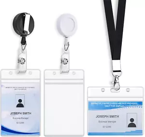 Paquete de 3 portatarjetas retráctiles para tarjetas de identificación - Bild 1 von 7