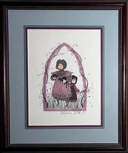 P. Buckley Moss, Walking Our Cats, Number 623/1000, signed - Picture 1 of 2