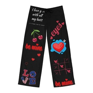 Couples Pajama Pants (AOP) - Picture 1 of 5