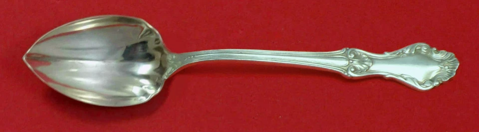 Cuchara de pomelo de plata esterlina concha georgiana de Frank Whiting estriada personalizada Foto 1 de 1