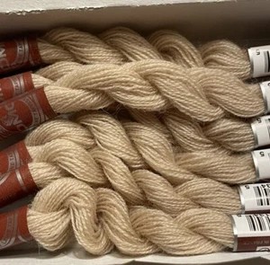 DMC Wool Embroidery Floss Broder Medicis Med Beige 8512 27.3yd Skein Lot of 6 - Picture 1 of 6