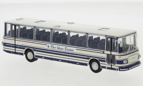 Brekina 59259 - 1/87 Man 750 Ho Bus, Der Blue Enzian, 1970 - New - Image 1 of 1
