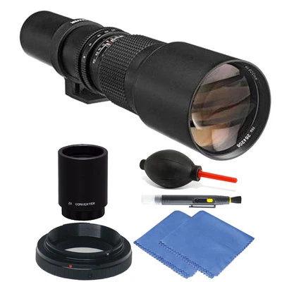 500mm/1000mm f/8 Telephoto Lens Kit for Nikon D3100 D3200 D3300 D3400 - Image 1 of 4