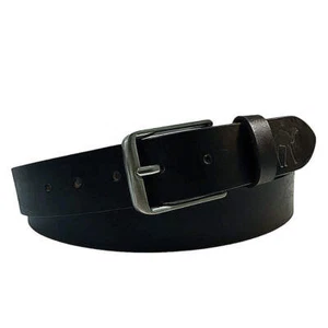 The Jericho Belt - Classic Black Leather Belt | Silver - Picture 1 of 14