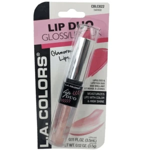 NWT  L.A. Colors Lip Duo Lip Gloss/Lipstick CBLG822 Twinkle High Shine Pink - Picture 1 of 12