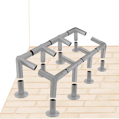 ODC Slant Roof Canopy Kit for Lean-to / Slant-top Shelter Shade frames Less Poles