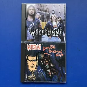 WOLFSBANE - DOWN FALL / LIVE FAST, DIE FAST (2) CD ALBUMS Def American EXCELLENT - Picture 1 of 9