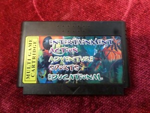 Multi Game Cartridge Entertainment Action Adventure Sports Educational FAM COM