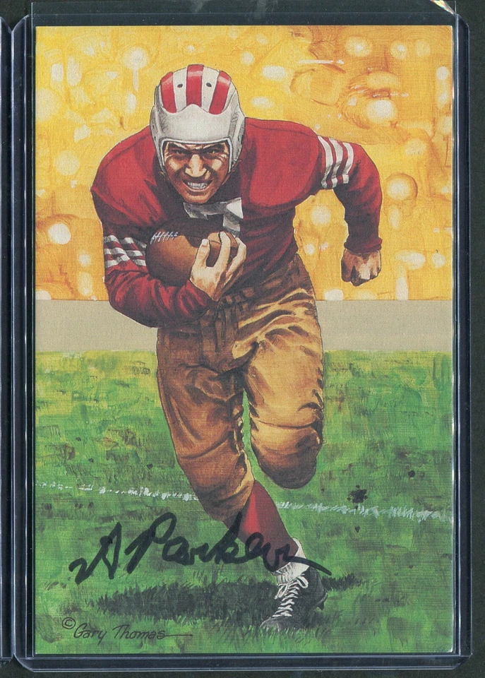 Goal Line Art Card Clarence Ace Parker HOF Signed Autograph Auto PSA/DNA - Image 1 of 1