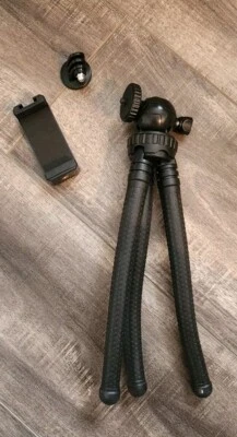 Onn. 12 " Flexible Mini Tripod Stand for Cameras/GoPros/Smartphone Devices. - Image 1 of 3