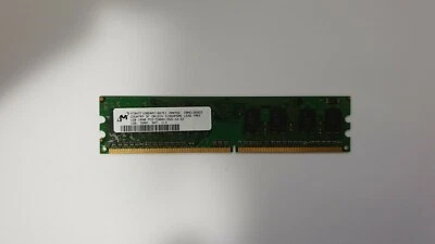Micron MT8HTF12864AY-667E1 1GB PC2-5300U 667MHz DDR2 Desktop RAM HP 377726-888 - Image 1 of 2