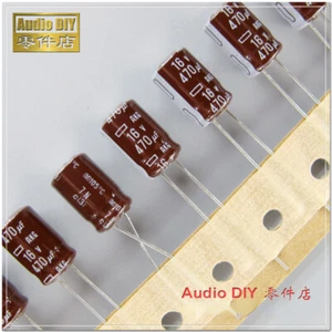 Nippon Chemi-Con Copper pins AKG 470uF/16V470uF 105℃ Audio Capacitor 8x11.5mm - Bild 1 von 2