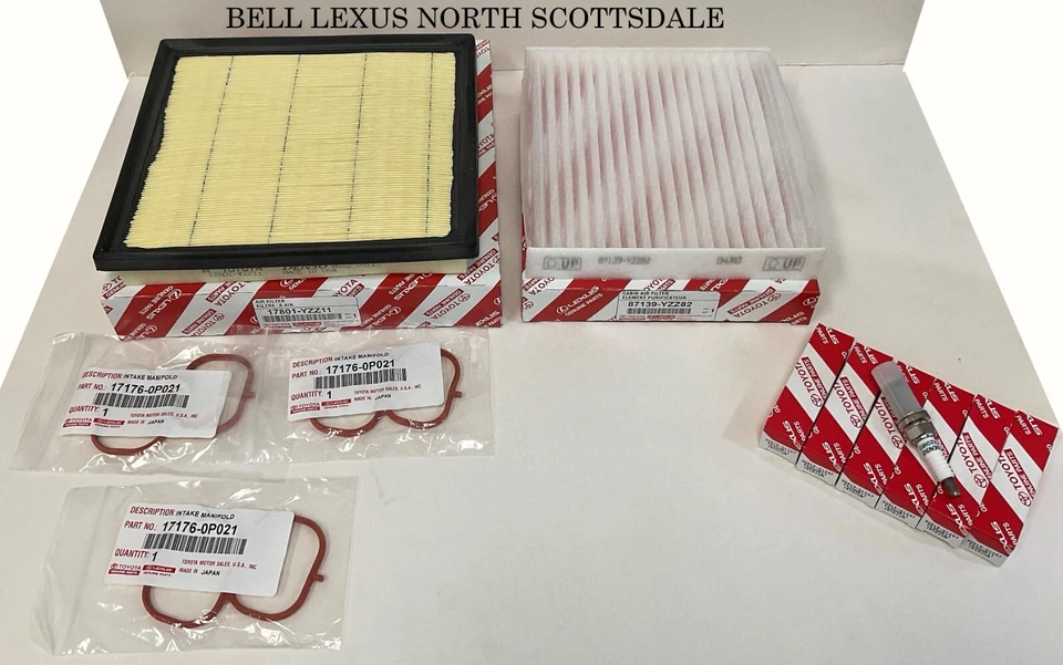 TOYOTA OEM FACTORY TUNE UP KIT 2011-2016 SIENNA FILTERS, SARK PLUGS AND GASKETS - Image 1 of 1