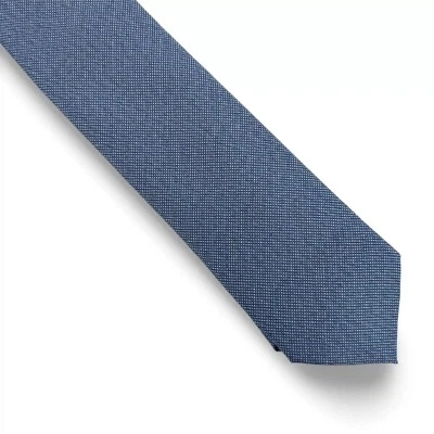 Bar Iii Men's Cobbled Solid Neck Tie Blue 2.5" Modern NWT $55 - Image 1 of 4