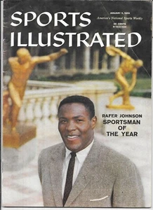 1st RAFER JOHNSON Sports Illustrated 1959 DECATHLON GOLD Rome Olympics NO LABEL - Picture 1 of 2