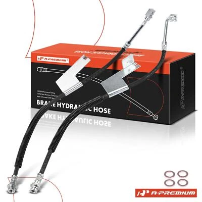 A-Premium 2x Front Brake Hydraulic Hose for Chevy Express 3500 GMC Savana 3500 - Image 1 of 4