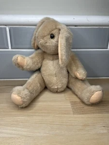Vintage TY Jointed Bunny Rabbit 1988 Brown 11” - Picture 1 of 7