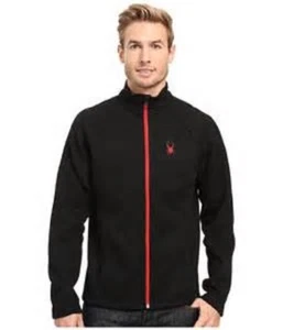 Men's Spyder Outbound Full Zip Core Mid Weight Sweater Jacket Ski Black Size M - Picture 1 of 1