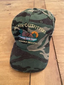Vintage Del Pitic Outfitters Sonora Mexico Camouflage SnapBack Hat Hunting Fish - Picture 1 of 5