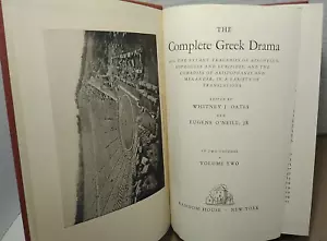 The Complete Greek Drama : Volume 2 by Oates & O’Neill 1938 Antique Hardcover - Picture 1 of 7